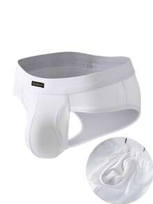 WENEZON Men's Letter Mesh Breathable Comfortable Briefs