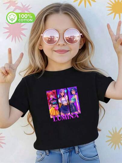 algodón puro t shirts girls clothes shirts girl clothes teen girl clothes kids clothes girls mommy and daughter matching outfit shirts for teen girls clothes graphic kpop cute tops teen girls clothes girls clothing girls shirts demom hunters
