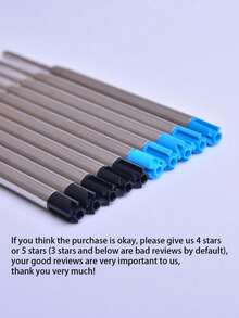 Standard 10cm Ballpoint Pen Refills, Universal Oil-Based Ink Cartridges For School & Office Writing - Multicolor - View 3