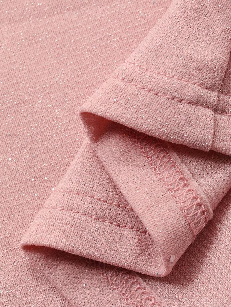 Women's Elegant Lace Colorblock Puff Sleeve Dress With Stand Collar, Spring/Summer Easter Maxi Dress Sundress