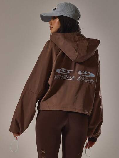 Musera Sport Sport Graphic Print Quarter Zip Anorak Active Gym Workout Casual Sonder