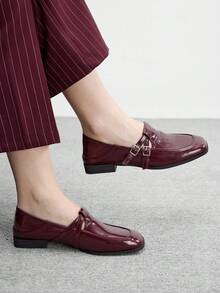 CUCCOO BIZCHIC Giày bệt nữ cho ngày Valentine - Màu Đỏ Sâu - Xem 2