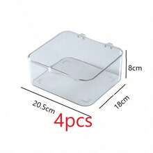 1个/2个装时尚首饰收纳盒，优雅翻盖透明防尘设计，完美收纳发夹、发带和松紧带，多功能可堆叠收纳方案，适用于抽屉、梳妆台和浴室，是圣诞节、感恩节、新年和情人节送给女友的理想礼物，用实用时尚的装饰提升您的空间格调。 - 彩色 - 查看 12