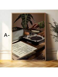 3-Piece Set Of Artworks, Fashionable Retro Style, Wall Paintings, Wall Decorations, Wall Decorations, Home Decor, Poster Art, Canvas Wall Stickers, Bedroom Living Room Corridor Decoration Gifts, Birthday Graduation - Multicolor - View 5