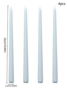4pcs Candles, Perfect For Grand Occasions Like Banquets, Weddings, And Family Gatherings To Create A Romantic And Solemn Atmosphere. Made From , Smokeless Soy Wax, These Candles Are Available In A Variety Of Beautiful Colors - Multicolor - View 7
