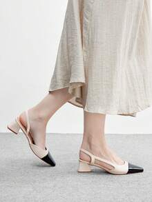 CUCCOO BIZCHIC 女士尖头撞色日常时尚高跟鞋 - 彩色 - 查看 5