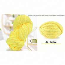500g Sợi Chenille siêu thô, Đường kính 2cm - Chăn đan tay tự làm, Kết cấu nhung, Sợi Polyester mềm & dày để móc và đan Gối ấm cúng, Chăn, Thảm, Giường cho thú cưng, Tổ cho thú cưng, Gối, Khăn quàng cổ, Mũ, Túi đeo chéo, Búp bê, Đồ chơi cho thú cưng và các Dự án thủ công móc - Nhiều màu - Xem 35