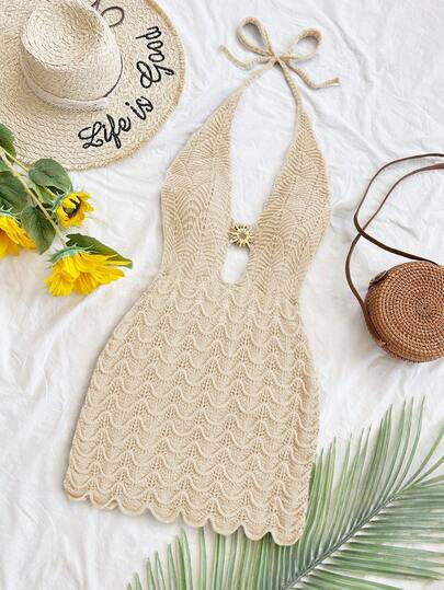 Soleia Women's Vacation Knit Textured Bandeau Bralette, Sexy For Party, Date, Beach, Summer Outfit, Holiday Date, Afternoon Tea, Wedding Season, Beach Cruise Vacation, City Road Trip Vacation, Boho Vacation, Music Festival In Fall/Winter Summer Vacation Dress Summer Sexy Dress Seashell Dress Crochet Cover Up Dress Crochet Swimsuit Women
