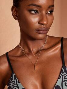 JIAN LASALA Multi-Layer Women's Collarbone Chain Suitable For Daily Wear And Festival Gifts