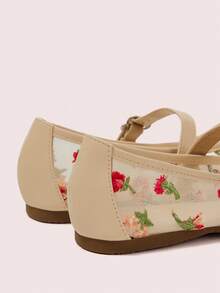 CUCCOO DOLLMOD Women's Casual Breathable Comfortable Flats Valentine's Day - Apricot - View 9