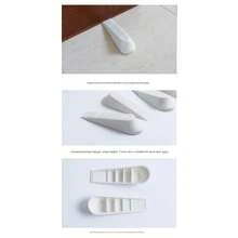 5个创意防风门挡，塑料雾面楔形垫，安全门挡，防撞门挡，有3种颜色可选 - 彩色 - 查看 7
