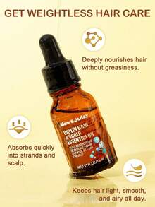 Slow Sunday Biotin Hair & Scalp Essential Oil, Biotin, Rosemary Oil, Get Weightless Hair Care, Maintain A Healthy Scalp, Suitable For All Hair Types, Ideal For Holiday, Party, Travel, Outdoor Activity, Y2k Fashion, And Cosplay, For Valentine'S Day, Valentines Gift, Suitable For Spring Personal Care - Clear - View 3