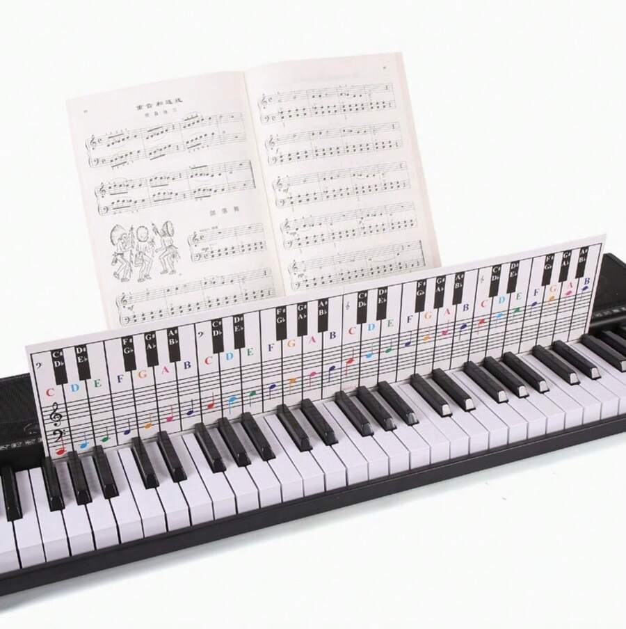 50-Piece High-Quality Music Flashcards Set, Suitable For Beginner Musicians, Music Reading And Terminology Study, Ideal For Adult Piano Learners, Piano Study Note Cards, Great For Educators To Use - Exercise paper - View 1