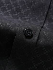 Manfinity Mode Áo sơ mi nam dài tay kẻ caro kiểu công sở//Bộ 3 áo sơ mi nam dài tay dáng regular fit với họa tiết hình thoi, thích hợp cho văn phòng và mặc hàng ngày, áo sơ mi nam lịch sự, áo sơ mi công sở thường ngày. - Nhiều màu - Xem 6