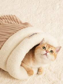 Cat Sleeping Bag (Single Pack)-This Semi-Enclosed Plush Sleeping Bag Has A Variety Of Styles And Colors To Choose From. It Can Provide Your Cat With Proper Comfort, Create A Comfortable And Warm Nest For Your Pet, And Let Your Cat Live In A Warm. - Multicolor - View 11
