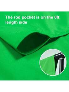 GAINVANE 色键绿幕背景布，加厚绿色幕布背景，带杆袋，全套直播配件 - 綠色 - 查看 8