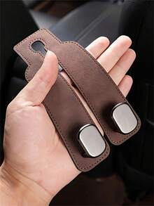 4-Piece Car Hook Set, Car Seat Cover With Hidden Hook, PU Leather Material, Car Accessories, Car Interior Accessories, Car Bag Storage Hook, Car Seat Backrest Upgrade Hidden Hook, ABS Rear Car Bag Storage Hook, Suitable For Various Car Models, Travel, Outdoor, Back To School Season Women's Storage And Organization, Travel Essential Gifts - Multicolor - View 9