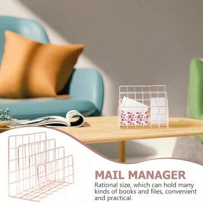 Multi-Layer Storage Shelf For Letters And Books, Minimalist Home Decor Back To School