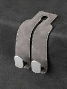 4-Piece Car Hook Set, Car Seat Cover With Hidden Hook, PU Leather Material, Car Accessories, Car Interior Accessories, Car Bag Storage Hook, Car Seat Backrest Upgrade Hidden Hook, ABS Rear Car Bag Storage Hook, Suitable For Various Car Models, Travel, Outdoor, Back To School Season Women's Storage And Organization, Travel Essential Gifts - Multicolor - View 7