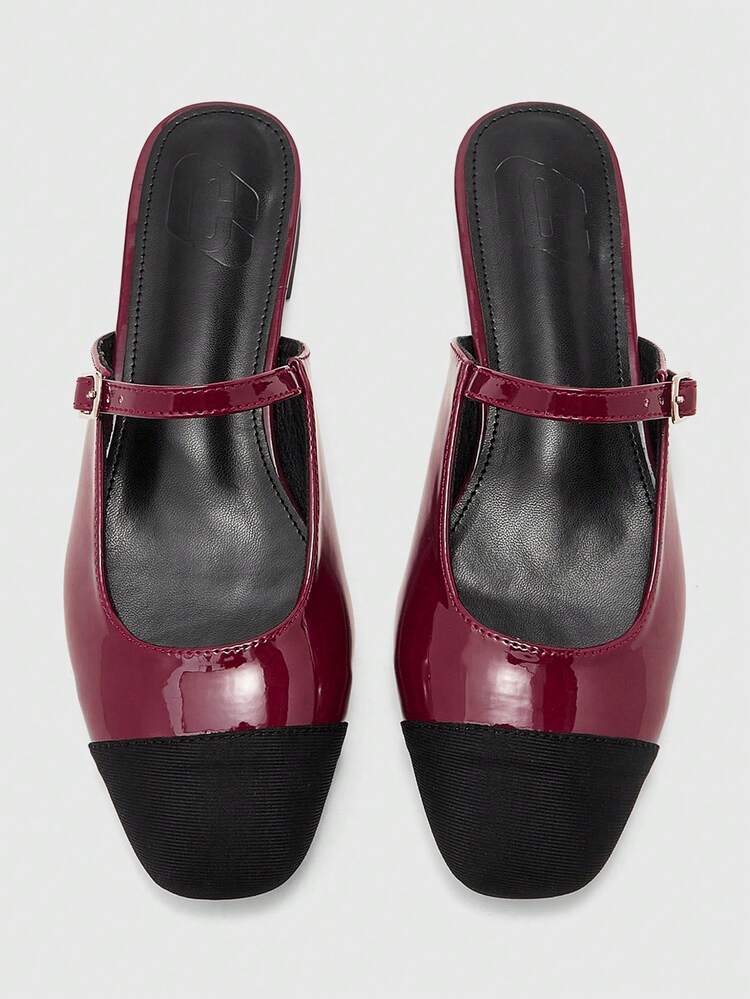 CUCCOO BIZCHIC Classic Simple And Fashionable Color Block Splicing Women's Flat Shoes Hollow Design Workplace Office Commuter Women's Shoes Comfortable And Elegant Versatile Vacation Women's Shoes Valentine's Day