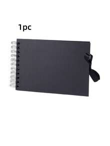 1套A5照片相册、剪贴簿、创意蝴蝶结涂鸦页、收藏纪念相册套装 - 彩色 - 查看 5