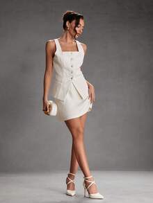 CUCCOO SZL Tacones para mujer - Blanco 1 - Ver 5