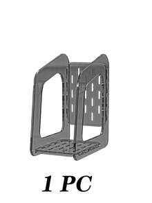 优质亚克力灰色加厚创意简约大容量书架，办公桌书籍文件收纳架，返校季必备 - 灰色 - 查看 3