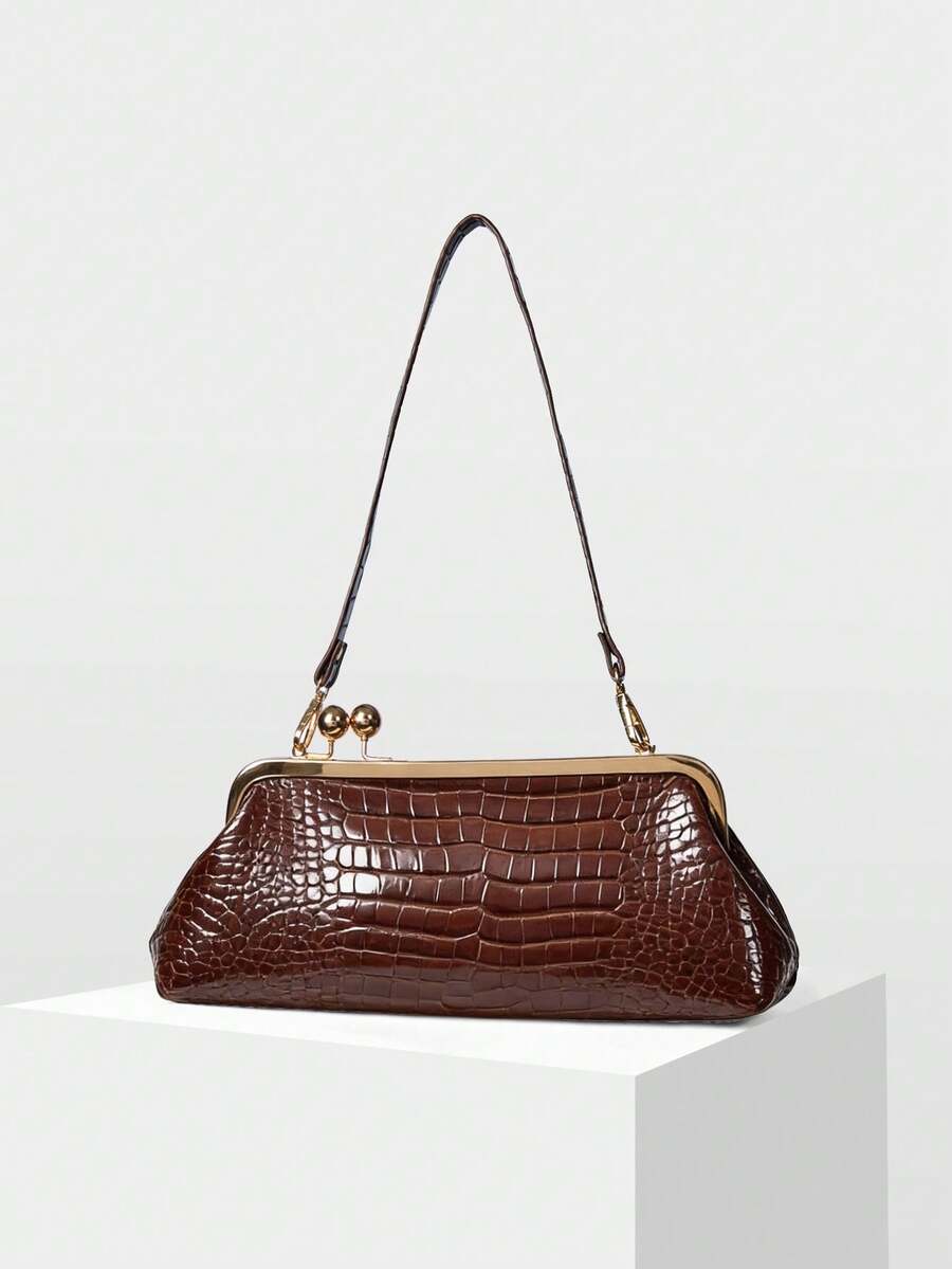 MOTF PREMIUM LADIES' BANQUET BAG, LADIES' HAND-HELD BAG, LADIES' HANDBAG - Brown - View 1