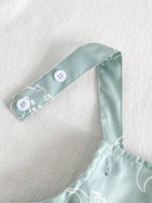 SHEIN Vintaside Kids Baby Boys Pocket Jumpsuit - Green - View 10