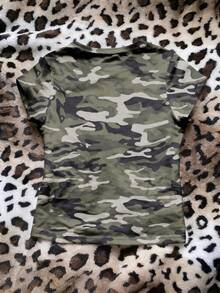 Glimmora 女士数码印花修身短袖T恤 - 彩色 - 查看 2