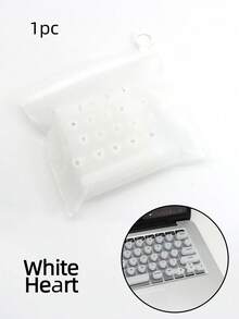 A Silicone Keyboard Mat Suitable For Long Nails, Featuring Scratch Resistance, Ergonomic Design For Easy Typing, And Compatibility With US Apple,Back To School - Multicolor - View 8