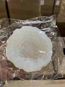 1 khuôn silicon tự làm hình hoa mẫu đơn 3D mô phỏng, khuôn hoa nhiều cánh, khuôn nến thơm, khuôn thạch cao, khuôn nhựa, khuôn trang trí bàn làm việc, khuôn cây cảnh, khuôn xà phòng. - khuôn silicone trắng - Xem 6