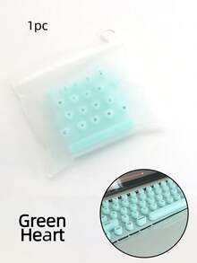 A Silicone Keyboard Mat Suitable For Long Nails, Featuring Scratch Resistance, Ergonomic Design For Easy Typing, And Compatibility With US Apple,Back To School - Multicolor - View 7