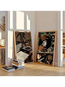 3-Piece Set Of Artworks, Fashionable Retro Style, Wall Paintings, Wall Decorations, Wall Decorations, Home Decor, Poster Art, Canvas Wall Stickers, Bedroom Living Room Corridor Decoration Gifts, Birthday Graduation - Multicolor - View 4