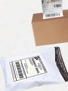 100/ 200PCS White Thermal Shipping Label Paper 4X6 Inches Compatible With Label Printer For Packaging Mailing Business Home Office Use Multipurpose Sticker Adhesive Paper Holiday - White - View 2