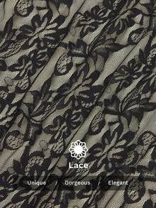 Siren Gaze Women's Contrast Lace Ruffle Hem Camisole And Pants 2 Pieces Set - Black - View 7