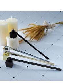 1PC Stainless Steel Candle Snuffer Buffer Candle Tools Accessories Candle Buffer Wax Candle Extinguisher With Handle Candlestick Candle Wicks Flame For Candle Lovers, Gift, Everyday Use,Halloween,Spooky,Autumn, Winter,Holiday,Festival,Room Decor - Multicolor - View 12