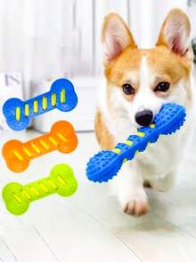 PETSIN 1 件装宠物发声磨牙骨玩具；洁牙棒；宠物自娱自乐及解闷玩具；宠物用品 - 彩色 - 查看 11