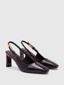 CUCCOO BIZCHIC Giày cao gót nữ - cà phê gương - Xem 7