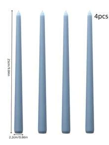 4pcs Candles, Perfect For Grand Occasions Like Banquets, Weddings, And Family Gatherings To Create A Romantic And Solemn Atmosphere. Made From , Smokeless Soy Wax, These Candles Are Available In A Variety Of Beautiful Colors - Multicolor - View 4