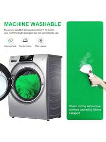 GAINVANE 色键绿幕背景布，加厚绿色幕布背景，带杆袋，全套直播配件 - 綠色 - 查看 6