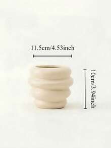 1pc Honey Pot Shaped Makeup Brush Holder, Cute Milky White Cosmetic Display Stand, Makeup Storage Box, Best Birthday Gift, Home Decor - Multicolor - View 7