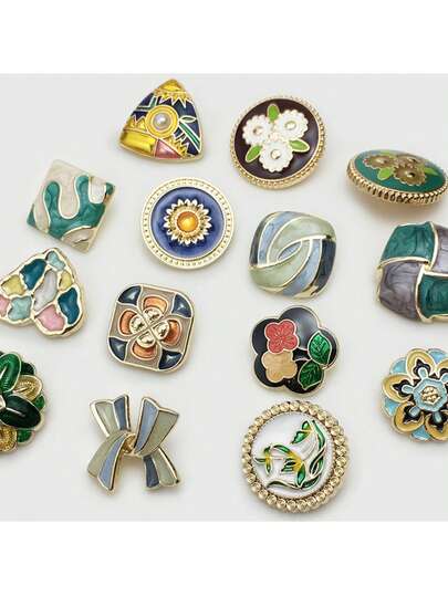 10 Pieces 16/17/18/19/20mm Rhinestones Luxury Buttons For Clothing Sewing Material Sewing Accessories Fashion Women's Jacket Buttons Coat Buttons Bee