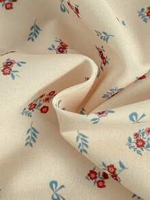 2 pezzi Set di abbigliamento casual da casa per ragazze, composto da top a maniche lunghe con patchwork floreale e pantaloni - Giallo - Visualizzare 9