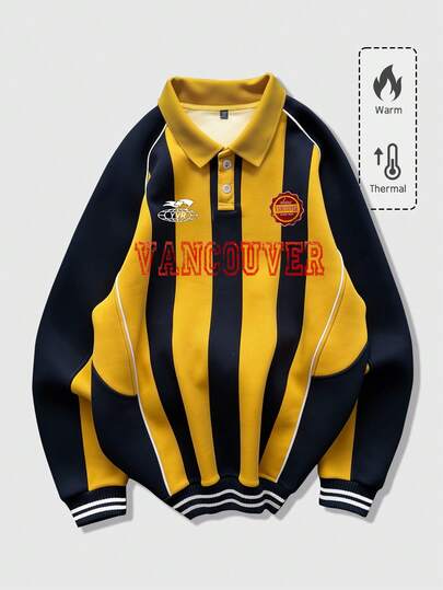 Sweat-shirt décontracté pour hommes, style collège sportif, automne/hiver