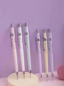 【0.5mm 马卡龙自动铅笔套装】HB 0.5mm 马卡龙彩色自动铅笔套装，含备用笔芯，轻巧塑料材质，适合14岁及以上人群使用 - 彩色 - 查看 3
