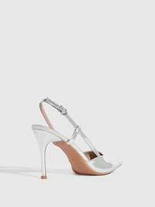 CUCCOO SZL Women's Pointed Toe Buckle Design Fashionable Elegant High Heels Valentine's Day