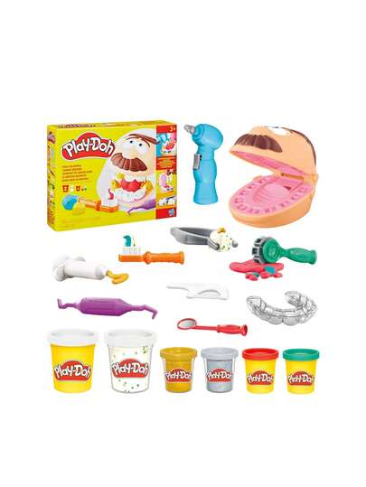  Play-Doh Drill 'n Fill Dentist Toy Playset Age 3+ 2 Players F12595L0