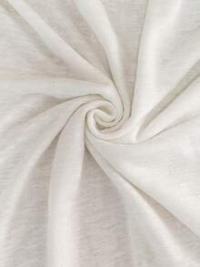 GlowEve 女士休闲系带水钻装饰T恤，夏季 - 杏色 - 查看 4