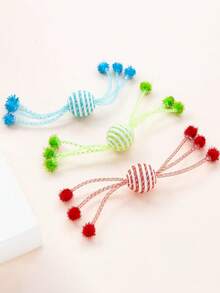 PETSIN 1 Piece Pet Net Management Rope Cat Toy, Pet Self-Entertainment Toy, Cat Teasing Toy, Pet Bite-Resistant Tooth Grinding Toy, Pet - Multicolor - View 4